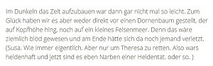 Bericht über meine heldenhafte Verletzung aus Hannahs Blog