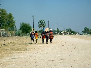 In Tsandi. Ich fand es irgendwie einen wirklich tollen Anblick.