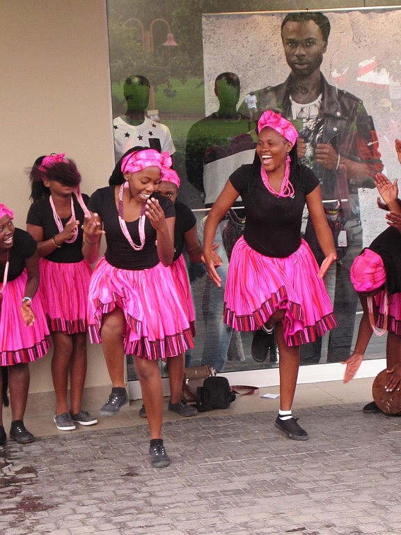 cheerful girls on Independence Day