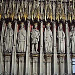 Im York Minster: Eine Reihe von Königen.