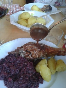 Pute und Rotkohl!