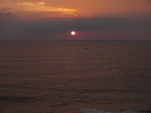 Sonnenuntergang in Varkala