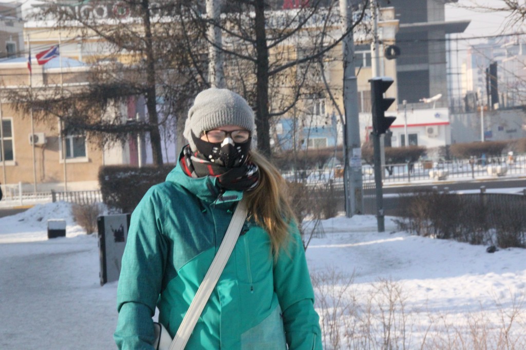 Meine Atemmaske (ohne die geht hier gar nichts)