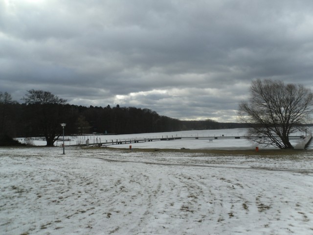 Der zugefrohrene Werbellinsee