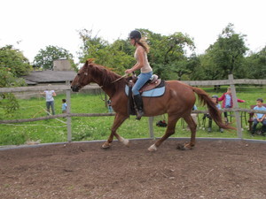 Ich auf Imadus bei unserem jährlichen Ranchfest vor zwei Jahren.