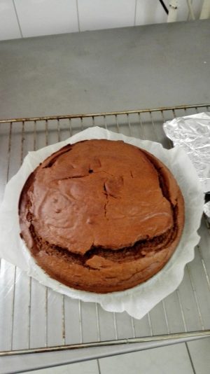 Der Kuchen nach dem Backen