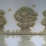 die Wanddeko in unserem Zimmer