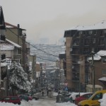 Blick über Prisitna - Smog inklusive...