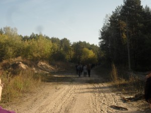 Auf dem Weg zu Maly Trostenez