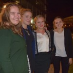 Mariana, ich, Gina und Vicky beim Botschaftsempfang.