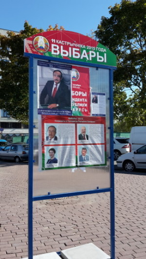 Vorstellung der Wahlkandidaten in Minsk.
