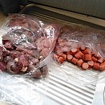 Schweinefleisch, Rindfleisch, Salchichas, Longanizas