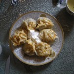Mantu: mit Fleisch gefüllte Teigtaschen