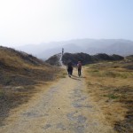 Spazieren auf der Ruine von der Festung Hissar