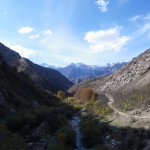 Berge und Schneekuppen