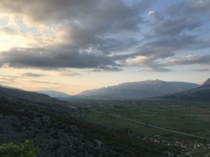 Gebirgsketten in Albanien