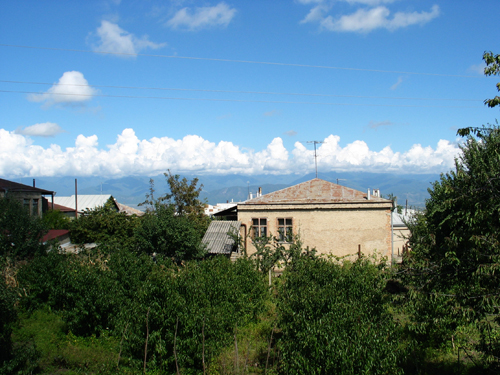 Kaukasusblick aus meinem Zimmer