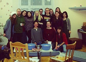 Unsere Christmas-in-Elva-volunteers-Gruppe am 24. Dezember