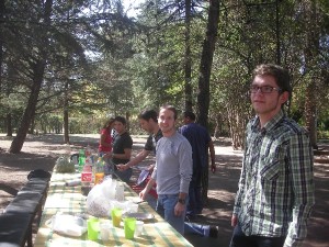 Ich mit Nico (Deutsch-), Rodrigo (Musik-) und einem Mathelehrer (Name vergessen ;-))