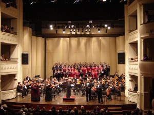 Chor der Uni Cuyo Mendoza beim Konzert