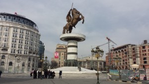 In Skopje ist alle sein wenig größer