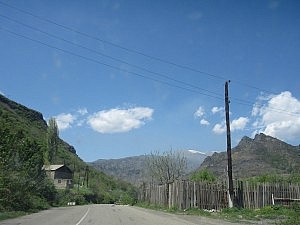 Landschaft hinter der Grenze