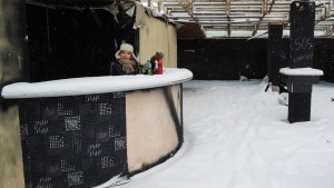 ...an der hauseigenen Schneebar