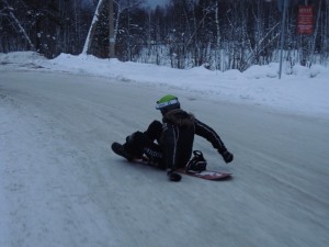 Piste ist geschlossen- die Straße ist jedoch auch ganz passabel :D