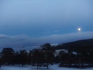 Blick vom Hostel auf den See