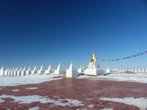 108 Stupas stehen hier insgesamt
