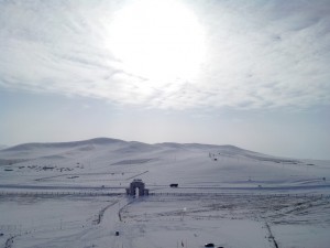 Ausblick von der Dschingis Khan Statue