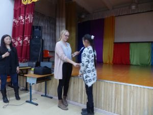 Übergabe der Urkunden für das Quiz