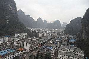 Yangshuo von oben