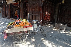 Ein fahrbarer Obststand - immer wieder verlockend