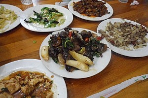 Frisch geröstetes Yak-Fleisch