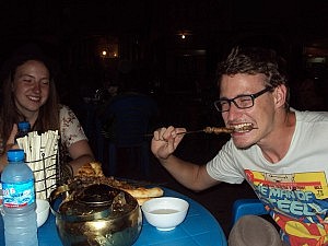 Lammspieße frisch vom Grill