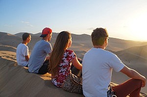 Den Ausblick auf der höchsten Düne genießen