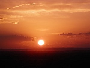 Sonnenuntergang in der Wüste