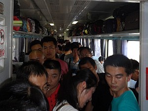 Wir waren wohl nicht die einzigen Stehticket-Passagiere...