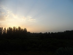 Erster Morgen im Zug