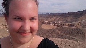Ich in der Steppe oberhalb vom Canyon