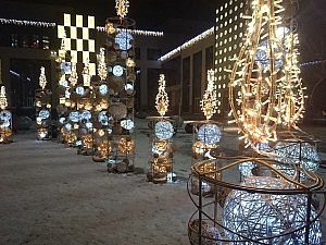 Weihnachtsdeko in Almaty
