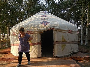 Ich und die Yurte