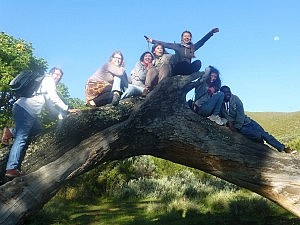 Xavier, Johanna, Chiara, Sabrina, Francesca, Laura und Latif 