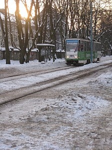 die alte Tram, noch aus deutscher Zeit