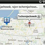 von Kaliningrad nach Tscherniachowsk - etwa 90km