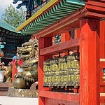 Gebetstrommeln in dem Kloster Iwolginski Dazan