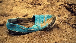 Farbiges Strandgut