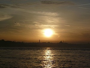 Blick von Üsküdar auf die europäische Seite