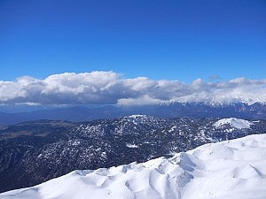 ...und ab in den Schnee